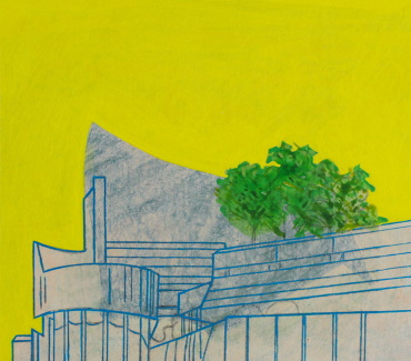 painting South Bank Centre in yellow